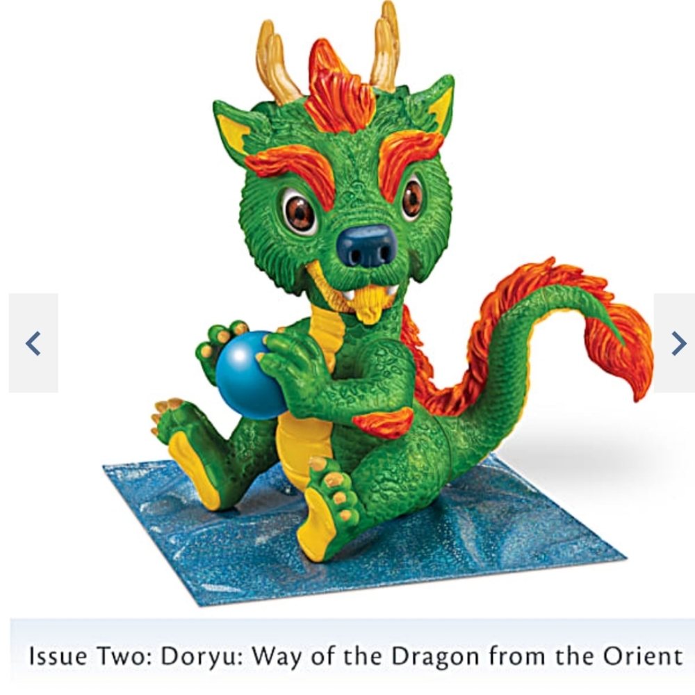 Bradford Exchange Ashton Drake Collectible Baby Dragon w/Accessories